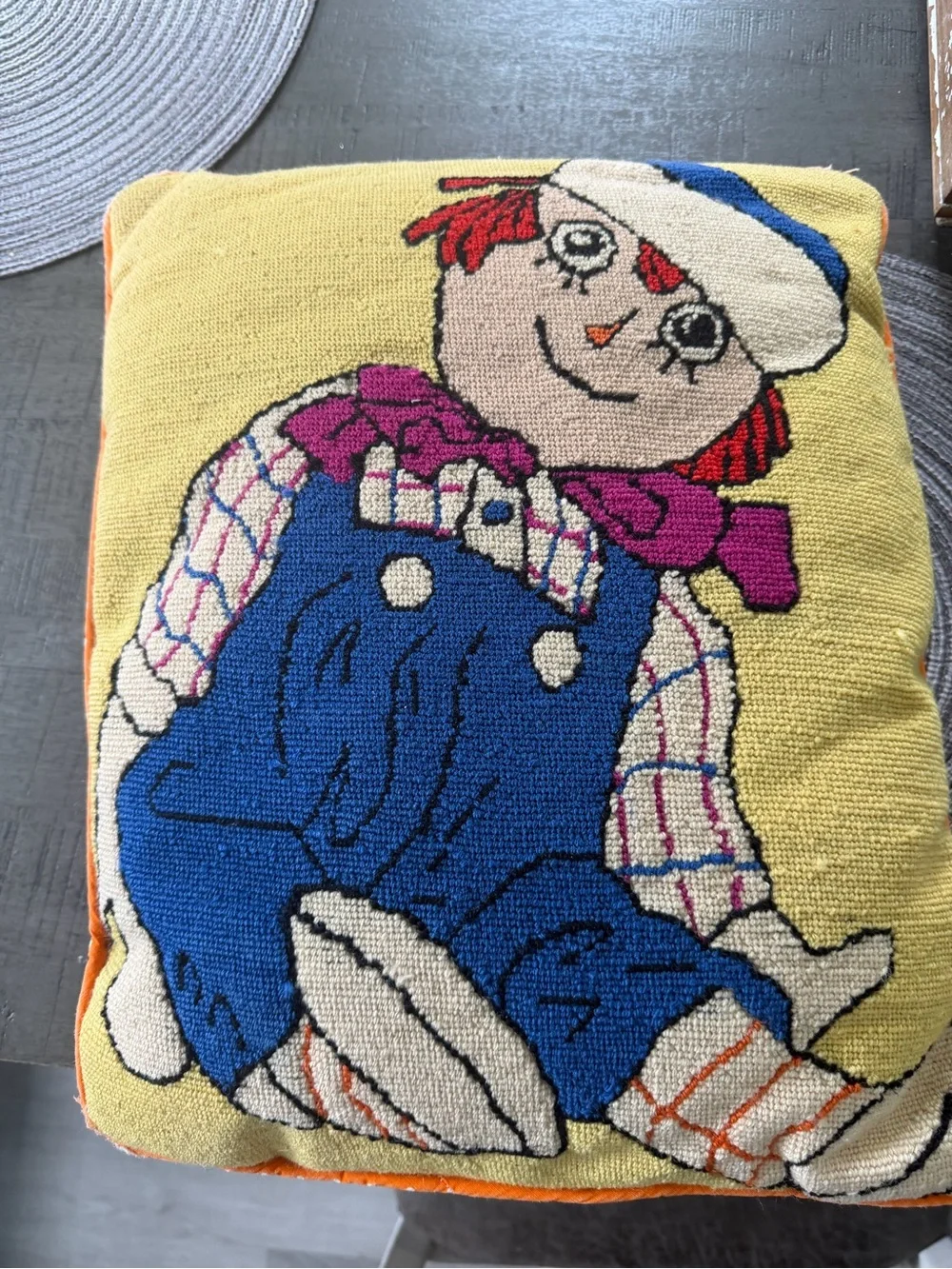 Vintage Raggedy Ann Pillow